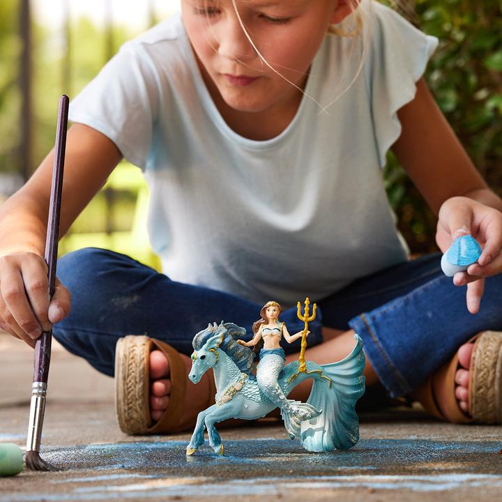 Actual product image Schleich Mermaid Eyela on underwater horse