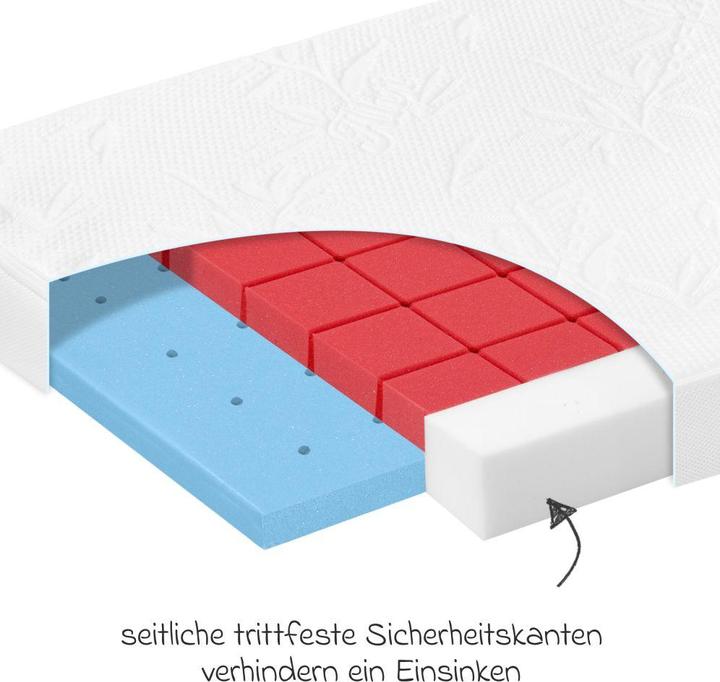 Actual product image Alvi Babymatratzen & Kindermatratzen Babybett-Matratze Bamboo Pro 70 x 140 cm (70 x 140 cm)