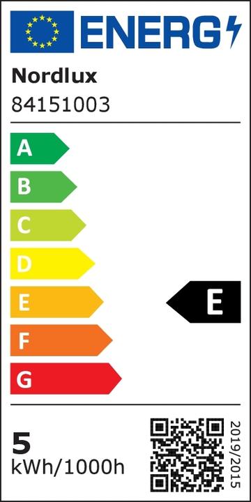 Etichetta energetica Nordlux Lampada da parete all'aperto a LED 10 W War (550 lm, IP44)