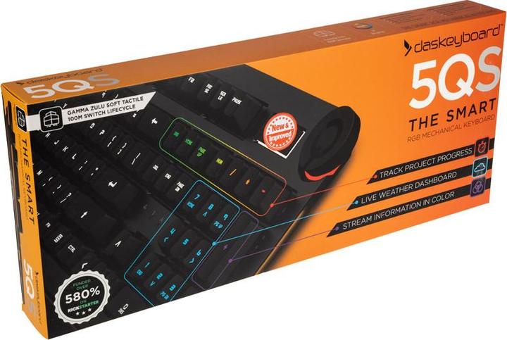 Immagine prodotto Das Keyboard Tastiera da gioco 5QS - Omron Gamma-Zulu, layout USA (US, Cablato)