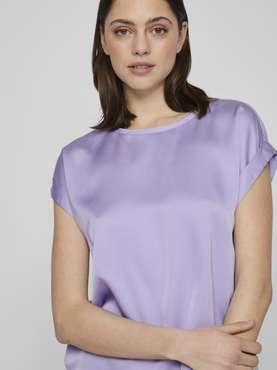 Actual product image Vila Round neckline top with short sleeves (34)