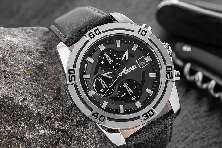 Produktbild Skmei 9156SIBK Herrenuhr + BOX