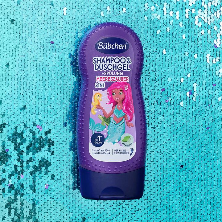 Image du produit Bübchen Shampooing & Gel douche 230ml Magie marine 3en1