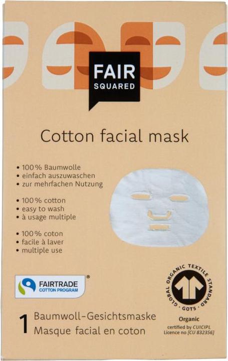 Fair Squared Baumwoll Gesichtsmaske cotton facemask cotton facema