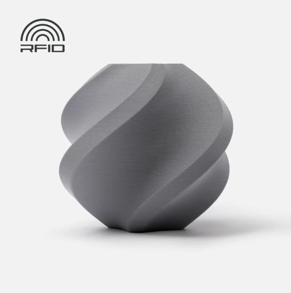 Actual product image Bambu Lab PLA Matte - Ash Gray - 1.75mm (PLA, 1.75 mm, Grey)