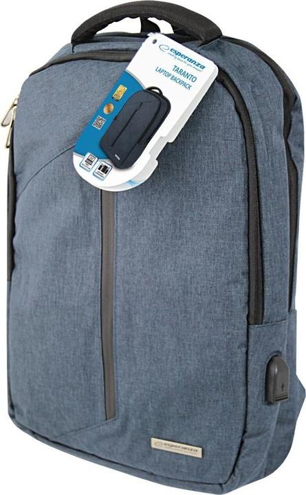 Actual product image Esperanza ET196 Laptop backpack 15 6" Blue (15.60")