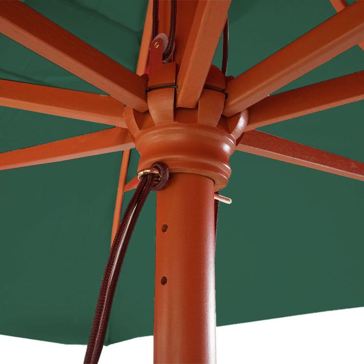 Produktbild Mendler Sonnenschirm Florida, 3x4m Polyester/Holz 6kg - grün (4 m)
