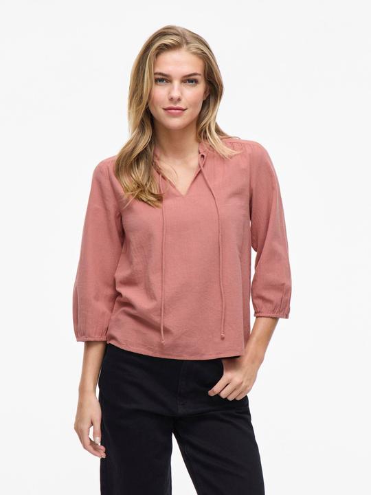 Actual product image Vila VIPETRA Split Neck Oberteil mit 3/4-Ärmeln (44)