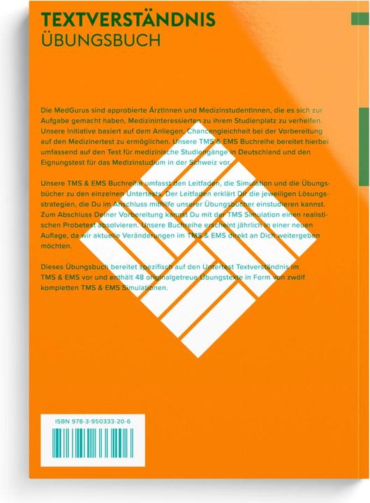 Produktbild Textverständnis im EMS und TMS Medat-H (Deutsch, Constantin Lechner, Anselm Pfeiffer, Alexander Hetzel, 2024)