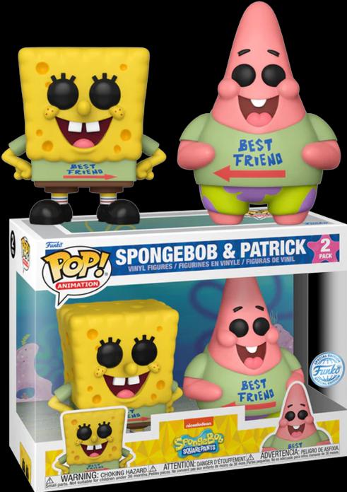 Image du produit Funko POP! 2-Pack Bob l'Eponge - Bob l'Eponge & Patrick Best Friends