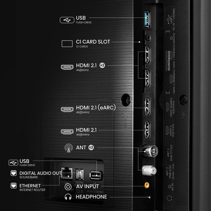 Actual product image Hisense TV 65U7NQ (65", U7K, LED, 4K, 2024)
