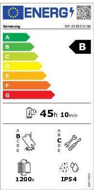 Label énergétique Samsung Galaxy A16 (128 Go, Noir, 6.70", Double SIM, 50 Mpx, 4G)