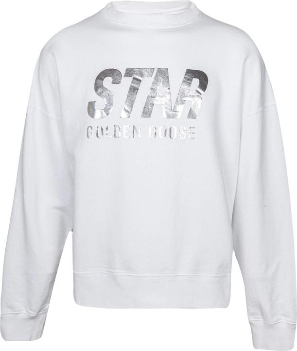 Golden Goose cotton crewneck sweatshirt color white