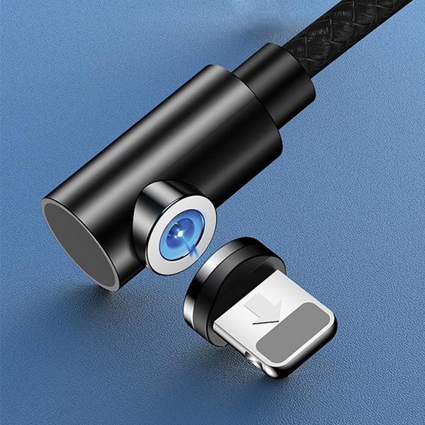 Image du produit Usams USB USB-A - lightning cable 1 m black (63288) (1 m, USB 3.0)
