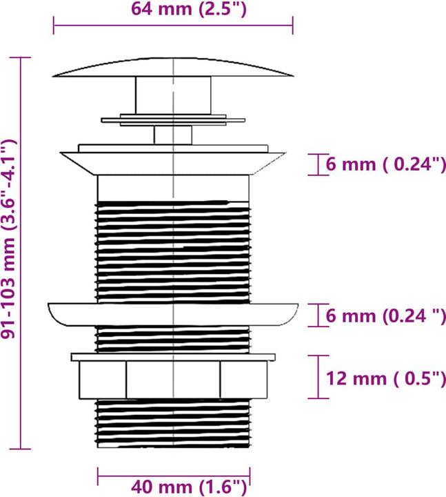 Immagine prodotto VidaXL Agosto (420 mm, 420 mm)