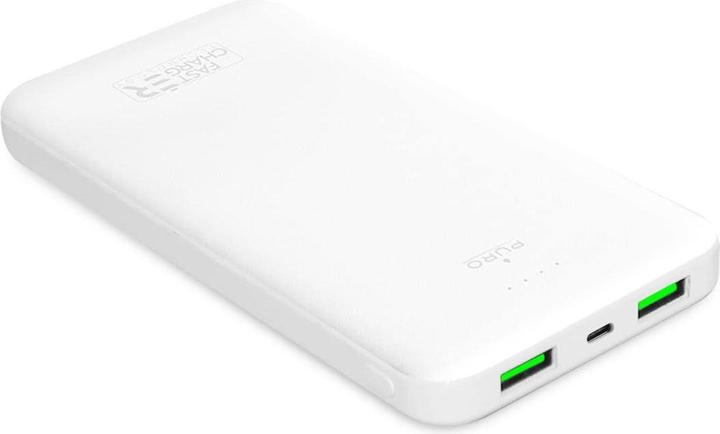 Immagine prodotto Puro Caricabatterie rapido Baltas 10000 mAh 2 x USB-A + 1 x USB-C balta (10000 mAh, 10 W)