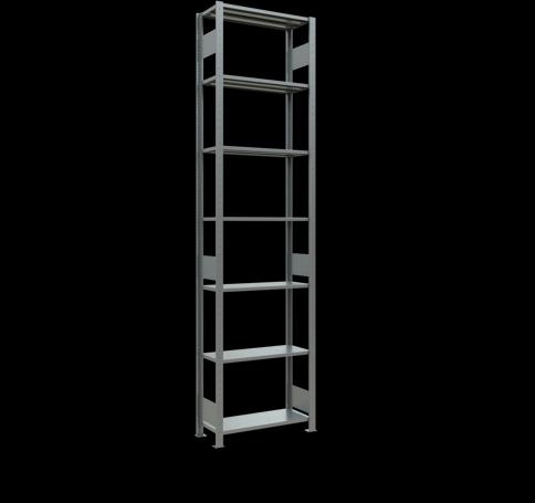 Immagine prodotto Schulte Lagertechnik Sistema di scaffalature di base senza viti MULTIplus150 con ripiani di lunghezza