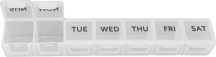 Actual product image Cbx Pill box 7 days, pill box for one week with large capacity, transparent