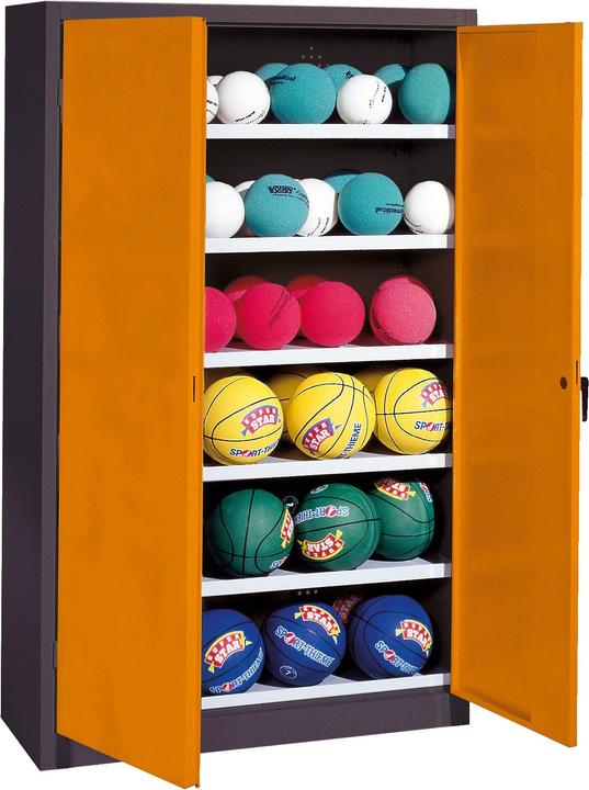 Produktbild C+P Ballschrank (HxBxT: 195x120x40 cm, mit Vollblech-Flügeltüren, Typ 3)