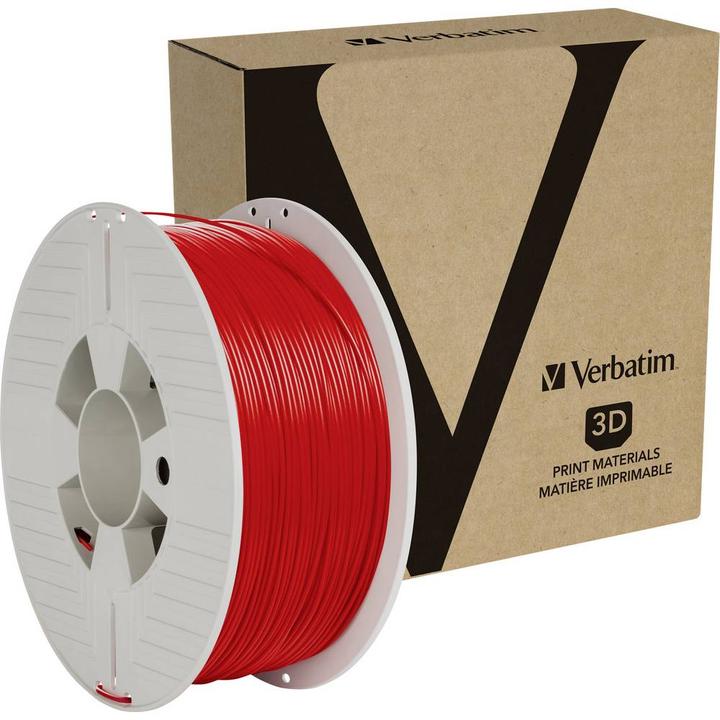 Actual product image Verbatim Filament (PLA, 1.75 mm, 1000 g, Red)