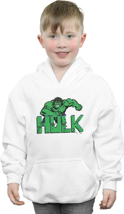 Actual product image Boys Hulk Pixelated Hoodie (116)