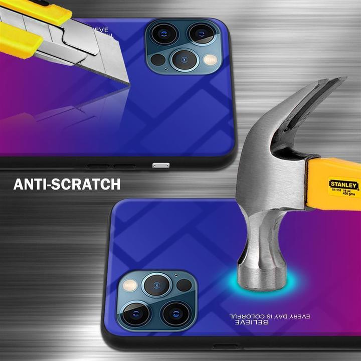 Produktbild Cadorabo TPU 2 Farben Glas Cover (Apple iPhone 12 Pro Max)
