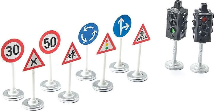 Produktbild Siku Ampeln mit Verkehrsschildern