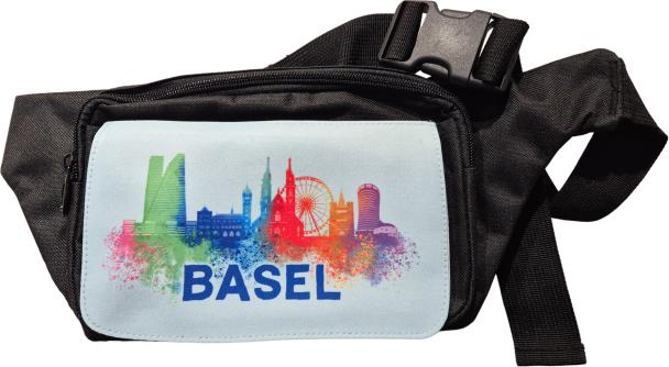 Actual product image CreaDiva Hüfttasche Basel - Skyline schwarz