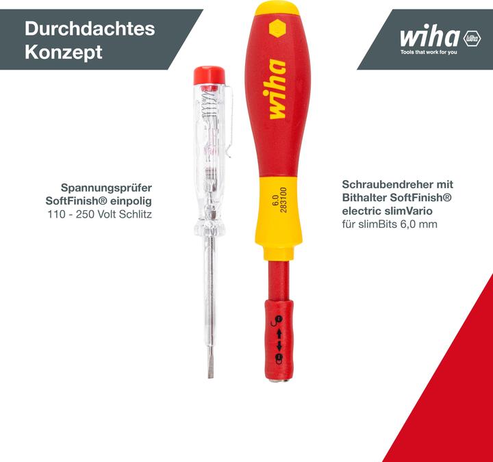 Image du produit Wiha Tournevis (Vis fendues, Torx (TX), Cruciforme PZ, Recouvrement cruciforme Phillipps (PH))