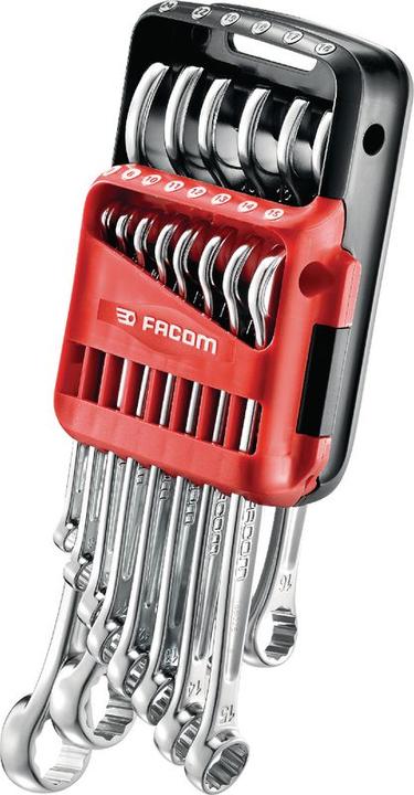 Immagine prodotto Facom Set di chiavi combinate (19 mm, 12 mm, 24 mm, 14 mm, 22 mm, 16 mm, 10 mm, 18 mm, 7 mm, 17 mm, 11 mm, 15 mm, 8 mm, 13 mm)