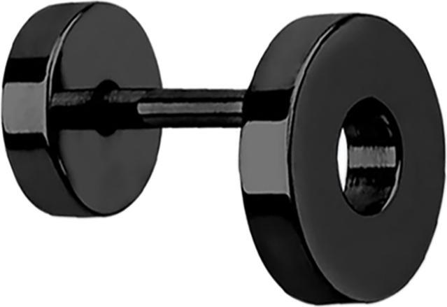 Image du produit Star Piercing Faux tunnel boucle d'oreille noir (sans laiton, Acier chirurgical 316L)