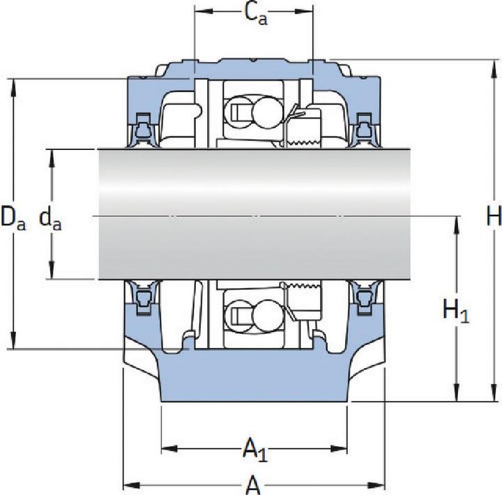 Immagine prodotto SKF Alloggiamento del ritto SNL518-615 160 mm (Alloggiamento del cuscinetto)