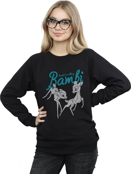 Actual product image Disney Womens/Ladies Bambi Great Love Story Sweatshirt (S)