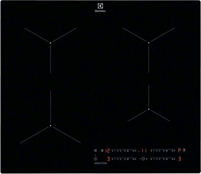 Actual product image Electrolux LIL61443C Black Built-in 59 cm Induction hob 4 Cooker(s)