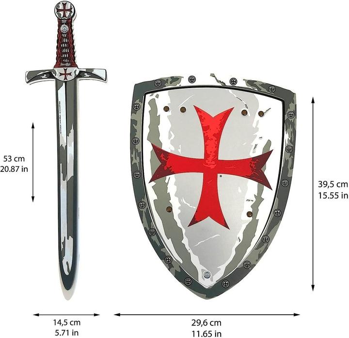 Actual product image Liontouch Maltese Crusader toy sword & shield