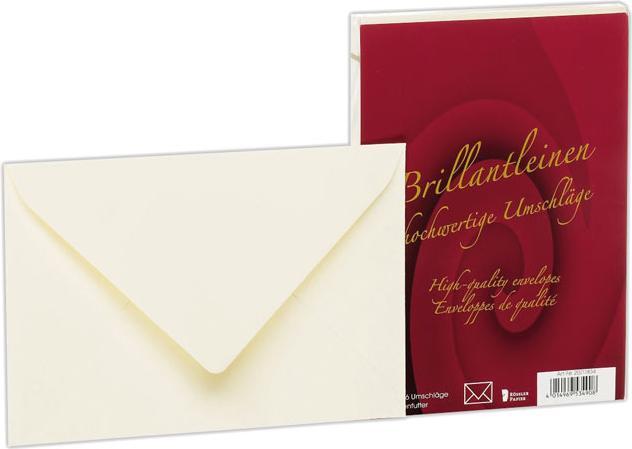Actual product image Magni 20211834 - Brilliant linen - Lined envelopes, DIN C6, 25 pieces, ivory (25 x)