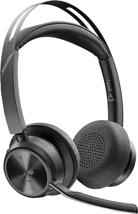 Poly Headset Voyager Focus 2 MS (Kabellos, Kabelgebunden, USB-A)