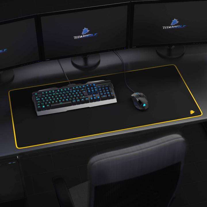 Actual product image Titanwolf Gaming Mouse Pad, XXL Speed Gaming Mouse Pad Mouse Pad / Extra Large Surface of 900 x 400mm (XXL)