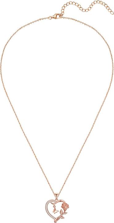 Immagine prodotto Rafaela Donata Collana da donna cuore/farfalla/rosa - 36634 (Argento)