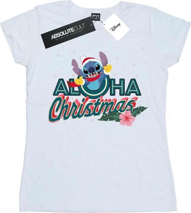 Disney Lilo And Stitch Aloha Christmas TShirt (XXL)
