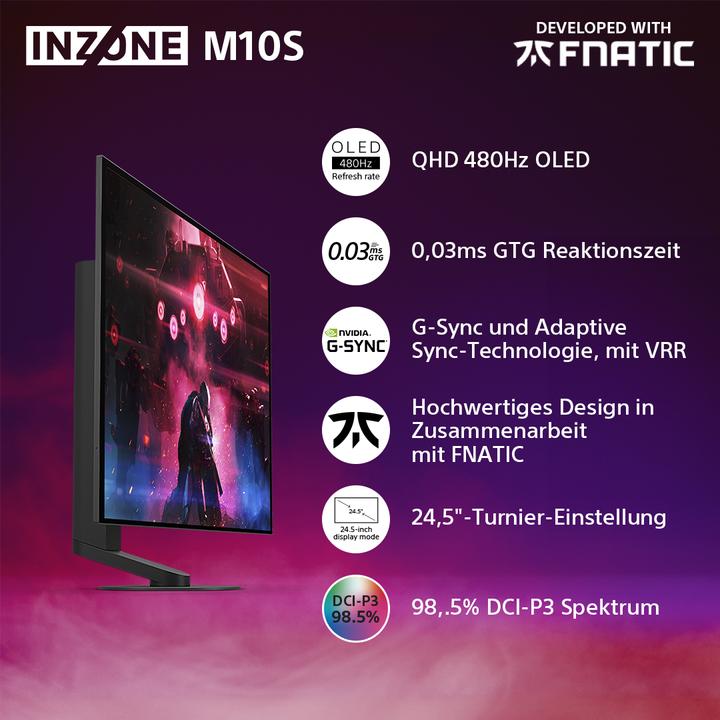 Actual product image Sony Inzone M10S (2560 x 1440 pixels, 27")