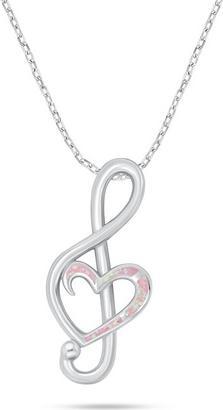Immagine prodotto Brilio Argento - Collana in argento con chiave di violino e opale sintetico NCL164WB