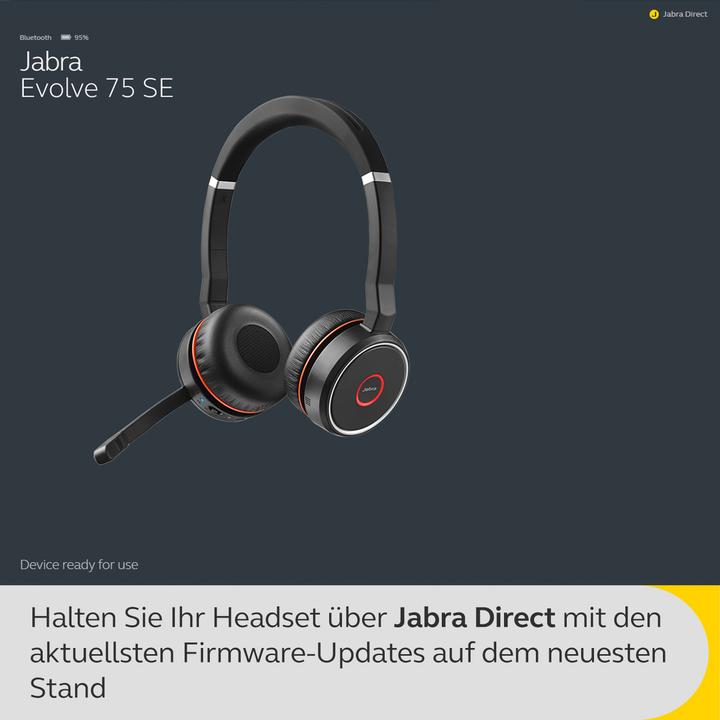 Immagine prodotto Jabra Evolve 75 SE MS Stereo (Senza fili, USB-A)