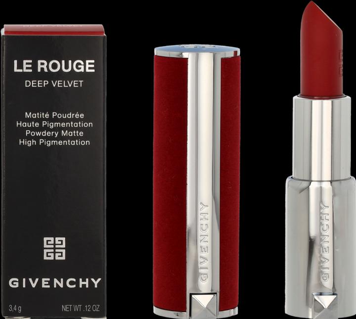 Givenchy Le Rouge Deep Velvet Lipstick (#37 Rouge Graine, 24h Hour Wear Exceptional Glide, Velvet Case)