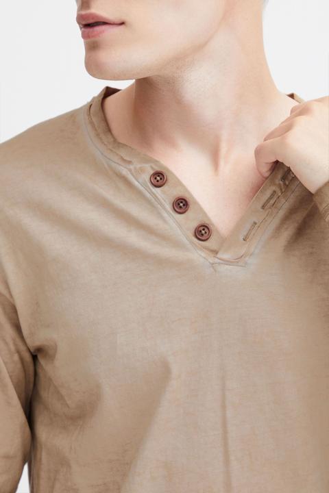 Image du produit Solid Tinox -T-shirt à manches longues Avec Encolure En V - Pour Homme 100% Coton (XL)