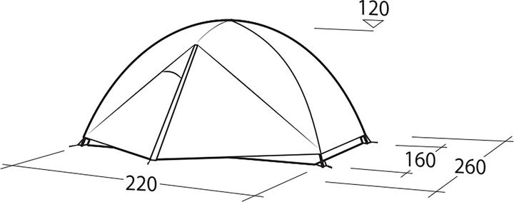 Image du produit Robens Aster 3 Pro (Tente igloo, 2.90 kg, 3 personnes)