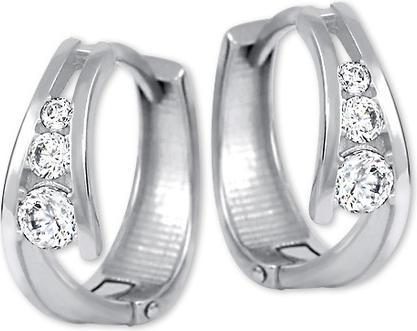 Produktbild Brilio Gold earring rings with crystals 239 001 00800 07