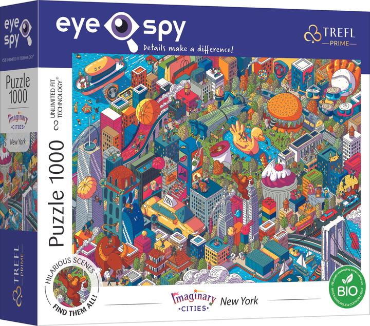 Actual product image Trefl Puzzle 1000 Days UFT Eye-Spy Imaginary Cities New York USA (1000 pieces)