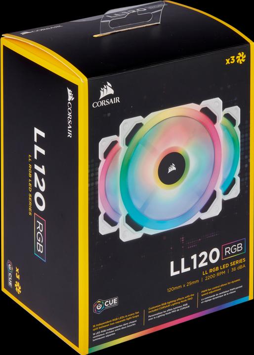 Actual product image Corsair LL120 (120 mm, 3 x)