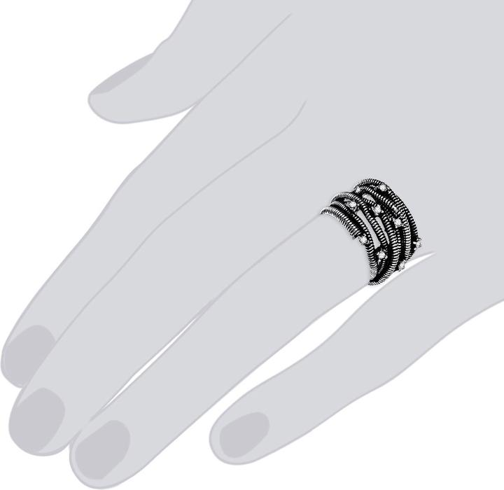 Produktbild Lulu & Jane Damen Metall-Legierung Glas silber - 29277 (56)